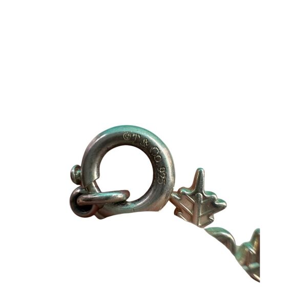 Tiffany & Co Sterling Silver Snowflake Charm Winter Holiday Christmas Pendant - Picture 3 of 3